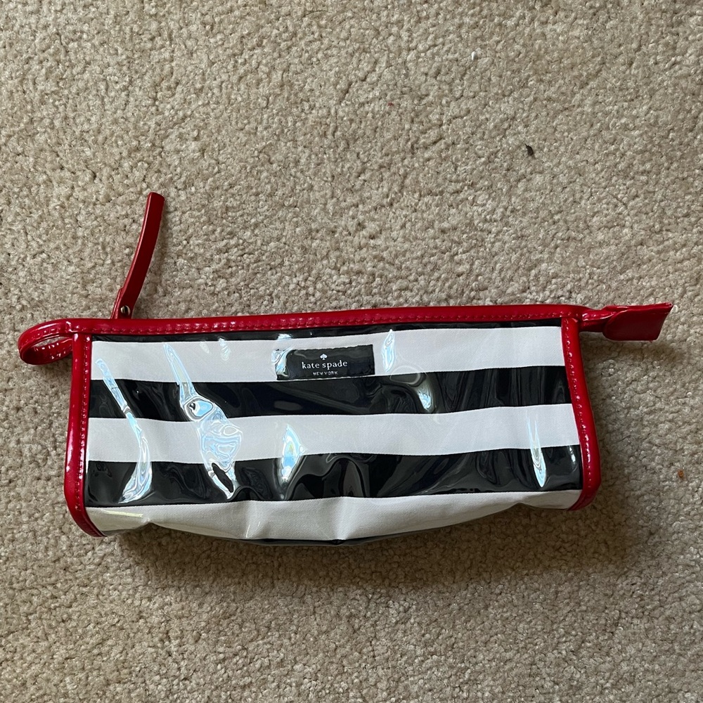 Kate spade black and white clutch bag